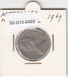 S2-G12-0322 Australia 10 Cents VF 1969 KM65