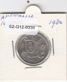 S2-G12-0330 Australia 10 Cents VF 1980 KM65