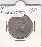 S2-G12-0342 Australia 20 Cents VF 1971 KM66