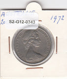 S2-G12-0343 Australia 20 Cents VF 1972 KM66