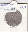 S2-G12-0345 Australia 20 Cents VF 1974 KM66