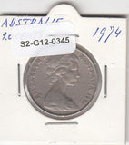 S2-G12-0345 Australia 20 Cents VF 1974 KM66