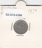 S2-G12-0386 Sweden 25 Ore VF 1973 KM836