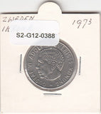 S2-G12-0388 Sweden 1 Krone VF 1973 KM826a