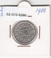 S2-G12-0390 Sweden 50 Ore VG/FI 1983 KM855