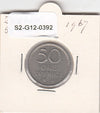 S2-G12-0392 Sweden 50 Ore VF 1967 KM837