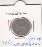 S2-G12-0412 Norway 50 Ore VF 1963 KM405