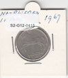S2-G12-0415 Norway 1 Krone VF 1967 KM409