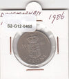 S2-G12-0465 Denmark  1 Krone VF 1986 KM862