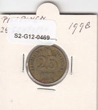 S2-G12-0469 Philippines  25 Sentimo VF 1998 KM271