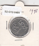 S2-G12-0489 Slovakia 5 Korun VF+ 1993 KM14