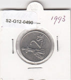 S2-G12-0490 Slovakia 2 Koruna VF+ 1993 KM13