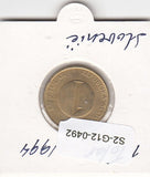 S2-G12-0492 Slovenia 1 Tolar VF+ 1994 KM4
