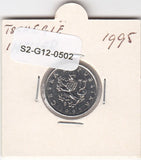 S2-G12-0502 Czech Republic 1 Korun XF 1995 KM7 b