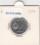 S2-G12-0506 Czech Republic 2 Koruny XF 1994 KM9 b