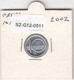 S2-G12-0511 Czech Republic 10 Haleru AU 2002 KM6 b