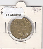 S2-G13-0031 New Zealand 2 Dollars VF 1990 KM79