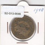 S2-G13-0046 Cameroun 25 Francs VF 1958 KM12