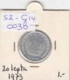 S2-G14-0030 Greece 20 Lepta UNC 1973 KM105