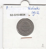 S2-G15-0034 Bulgaria 10 Stotinki VF 1912 KM25