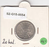 S2-G15-0054 Czechoslovakia 20 Haleru UNC 1928 KM1