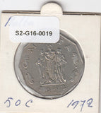 S2-G16-0019 Malta 50 Cents VF 1972 KM12