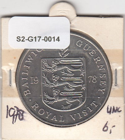 S2-G17-0014 Guernsey 25 Pence UNC 1978 KM32