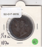 S2-G17-0016 Jersey 1/13 Shilling XF 1870 KM5
