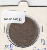 S2-G17-0023 Jersey 1/12 Shilling VF+ 1935 KM16