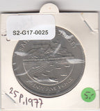 S2-G17-0025 Jersey 25 Pence UNC 1977 KM44