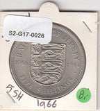 S2-G17-0026 Jersey 5 Shillings UNC 1966 KM28