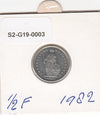 S2-G19-0003 Switzerland 1/2 Franc VF 1982 KM3a
