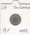S2-G19-0003 Switzerland 1/2 Franc VF 1982 KM3a