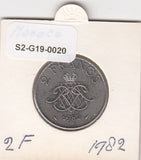 S2-G19-0020 Monaco 2 Francs VF+ 1982 KM157