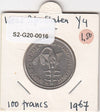 S2-G20-0016 West African States 100 Francs VF 1967 KM4