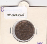 S2-G20-0022 Luxembourg 2 1/2 Centimes UNC 1901 KM21 BAPTH