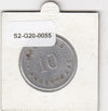 S2-G20-0055 Netherlands-Token 10 VF   Kooij IT-0008   Huismunt Poortugaal
