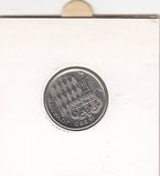 S2-G21-0004 Monaco 1/2 Franc VF/XF 1965 KM145