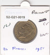 S2-G21-0019 Monaco 20 Francs XF/UNC 1951 KM131