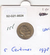 S2-G21-0024 Monaco 5 Centimes UNC 1978 KM156