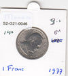 S2-G21-0046 Monaco 1 Franc UNC 1977 KM140