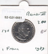 S2-G21-0051 Monaco 1 Franc UNC 1989 KM140
