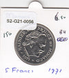 S2-G21-0056 Monaco 5 Franc UNC 1971 KM150