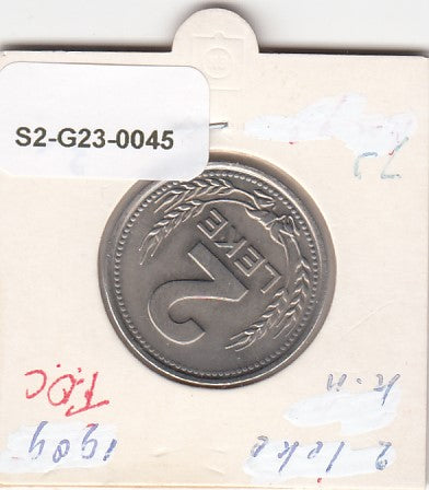 S2-G23-0045 Albania 2 Leke FDC 1989 KM73