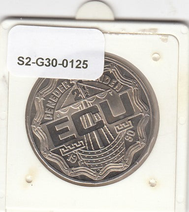 S2-G30-0125 Netherlands-TOKEN 2 1/2 Ecu UNC 1999