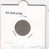 S2-G30-0166 Sweden 25 Ore VF 1944 KM816 G Zilver