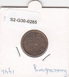 S2-G30-0285 Luxembourg 25 Centimes VF 1946 KM45