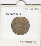 S2-G30-0373 Tunisia 20 Millimes VF 1983 KM307
