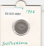 S2-G31-0081 Switzerland 5 Rappen VF 1942 KM26