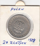 S2-G31-0123 Poland 20 Zlotys VF/XF 1974 Y67